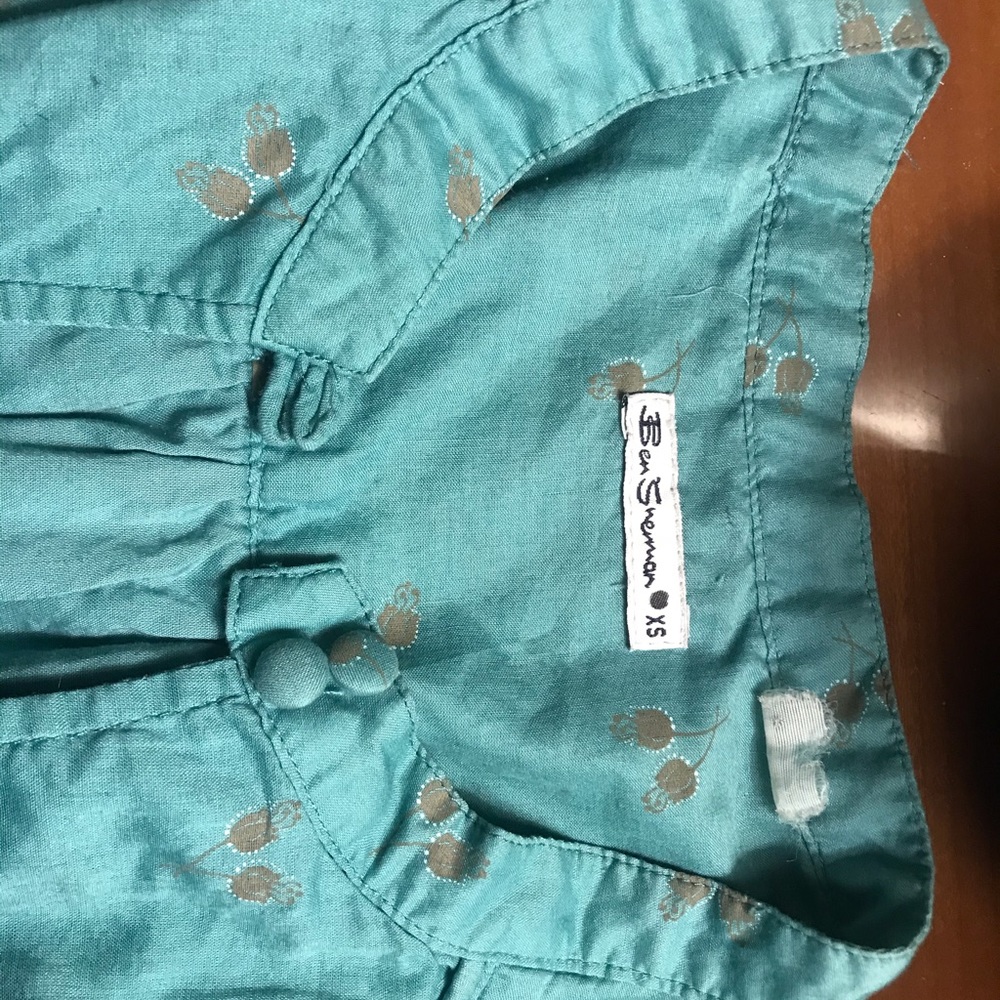 Vintage Ben Sherman Oriental Turquoise Dress